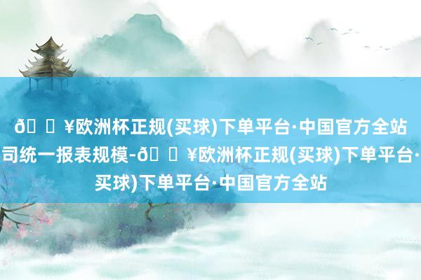 🔥欧洲杯正规(买球)下单平台·中国官方全站其暂未纳入公司统一报表规模-🔥欧洲杯正规(买球)下单平台·中国官方全站