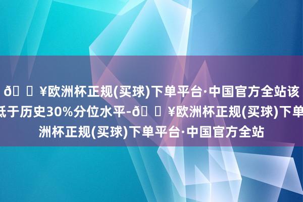 🔥欧洲杯正规(买球)下单平台·中国官方全站该个股刻下融资余额低于历史30%分位水平-🔥欧洲杯正规(买球)下单平台·中国官方全站