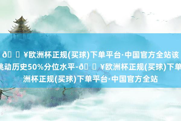 🔥欧洲杯正规(买球)下单平台·中国官方全站该个股面前融资余额跳动历史50%分位水平-🔥欧洲杯正规(买球)下单平台·中国官方全站