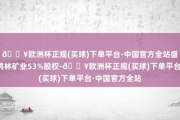 🔥欧洲杯正规(买球)下单平台·中国官方全站盛达资源合手有鸿林矿业53%股权-🔥欧洲杯正规(买球)下单平台·中国官方全站