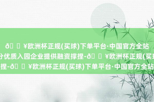 🔥欧洲杯正规(买球)下单平台·中国官方全站金融行业天禀则为部分优质入园企业提供融资撑捏-🔥欧洲杯正规(买球)下单平台·中国官方全站